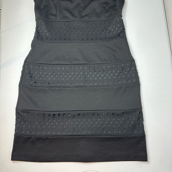 NWT Apt. 9 Black Sleeveless Sheath Eyelet Panel Dress Womens Size Small S Career - Picture 6 of 12
